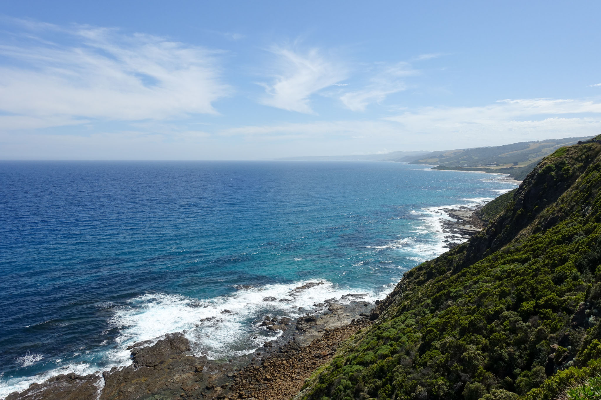 Der erste Teil der Great Ocean Road