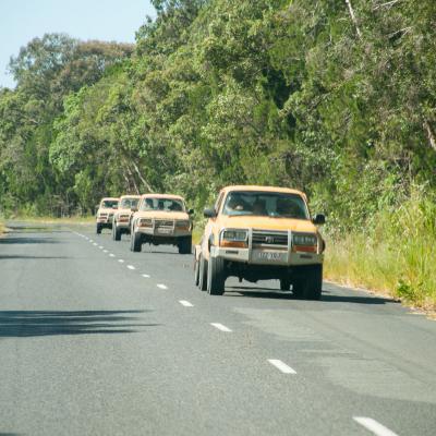 Wir sind auf dem richtigen Weg nach Fraser Island