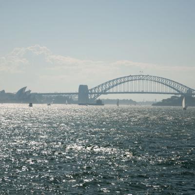 Harbour Bridge von der Fähre nach Manly Beach
