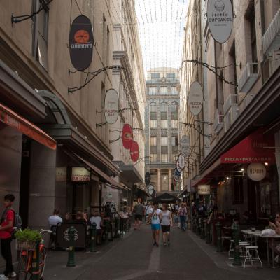 In den Straßen von Melbourne