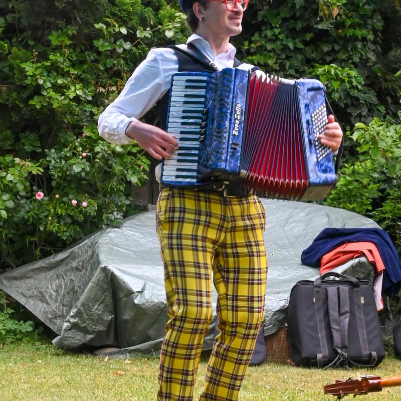 David Saam am Akkordeon